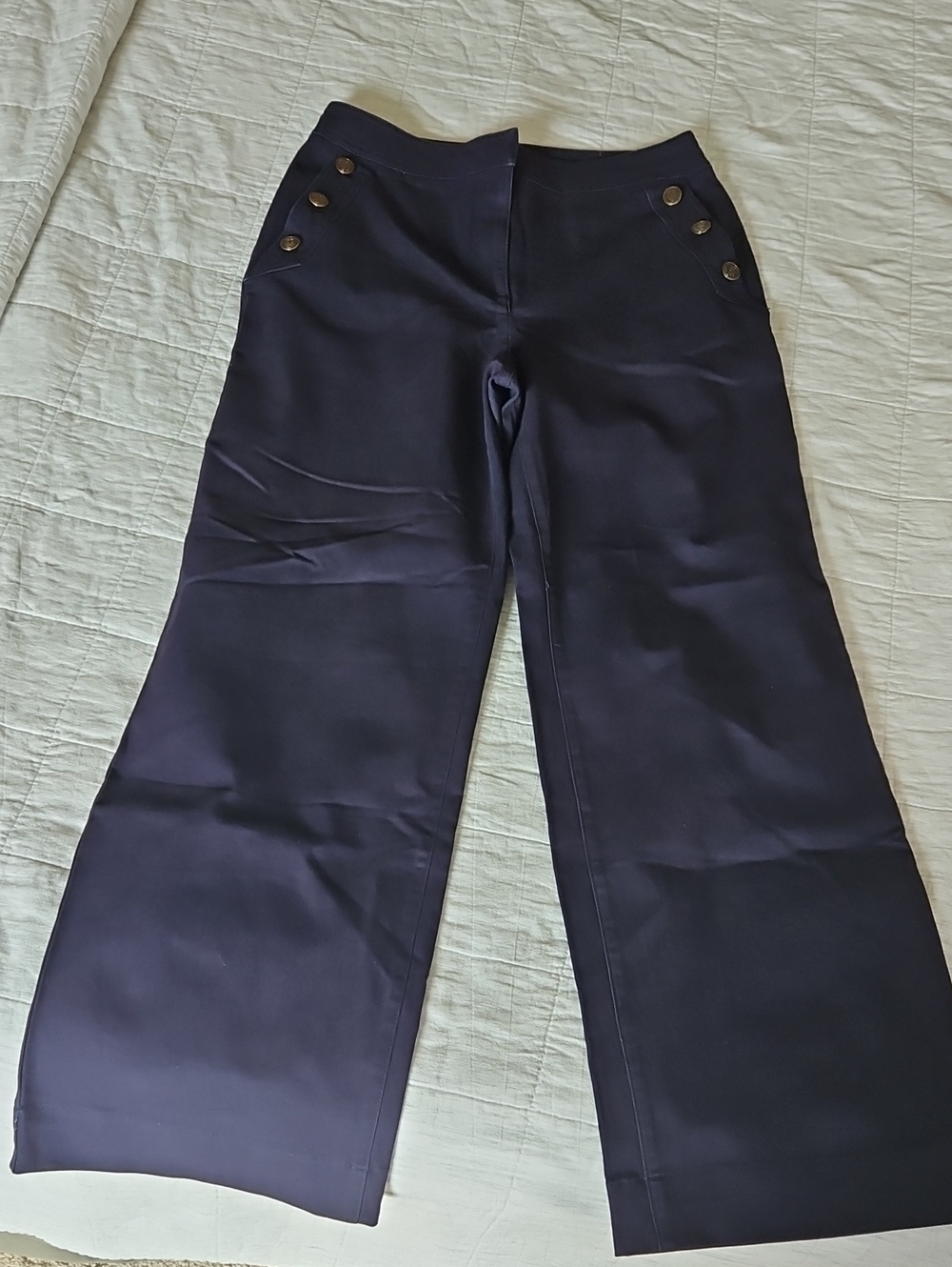 Talbots Wide Leg Pants Navy Size 2
